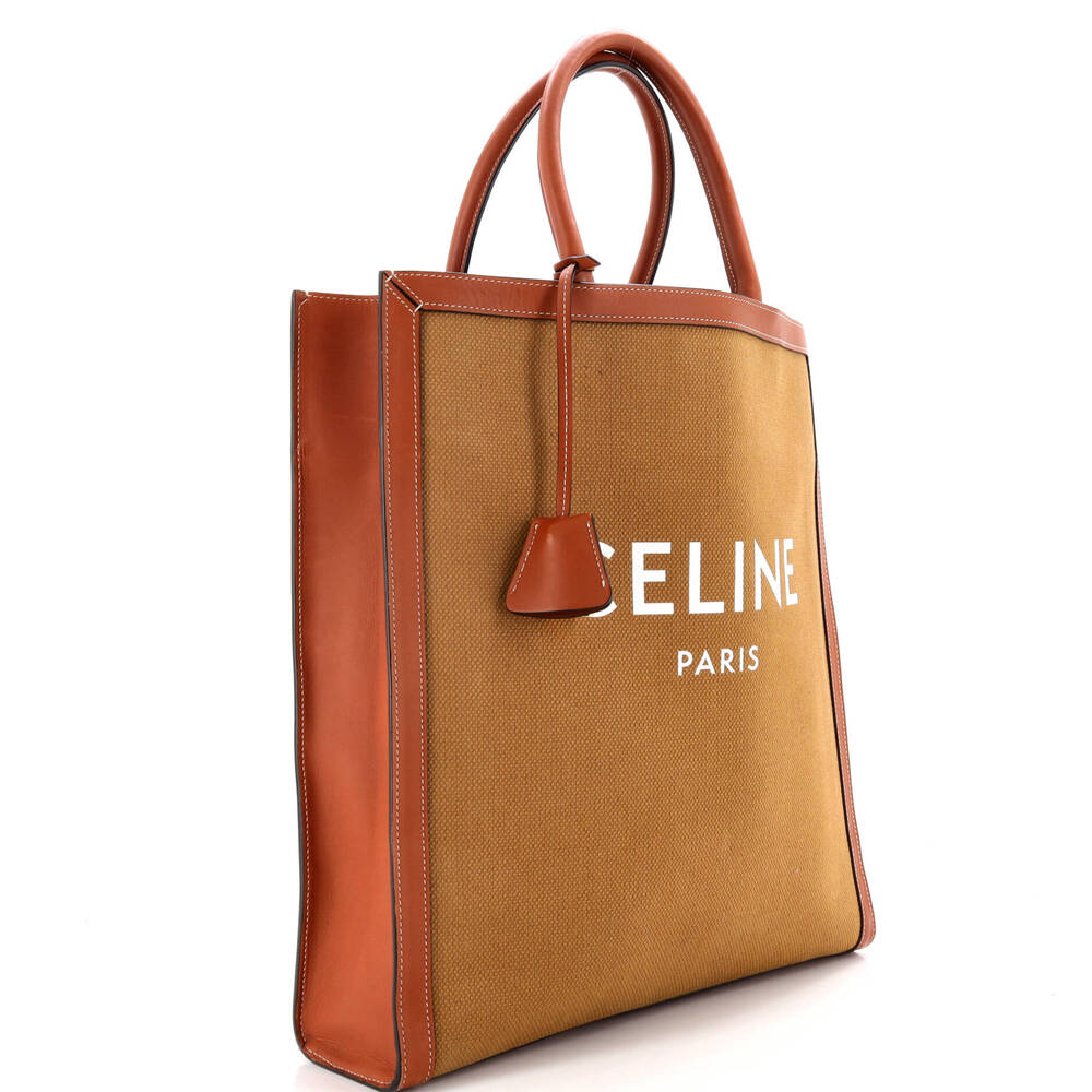 Celine Vertical Cabas Tote Canvas With #229624C99B - Picture 2 of 7